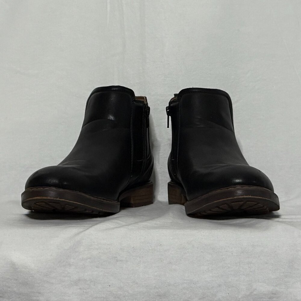 Men's Black Leather Boat Shoes (never used, like new)